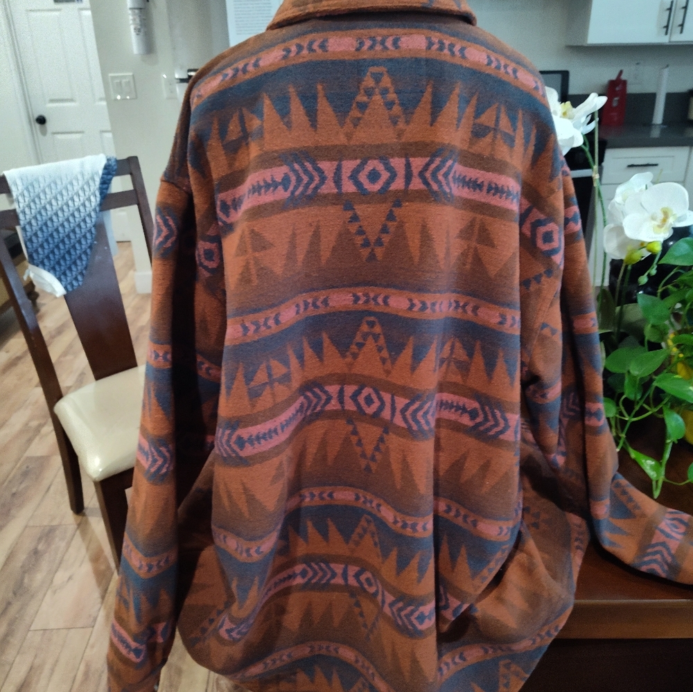 Natural Reflections Rust and Navy Jacket - image 3